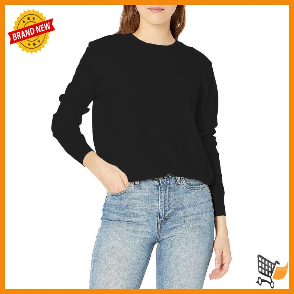Soft Lightweight Knitted Pullover Sweater Long Sleeve Crewneck